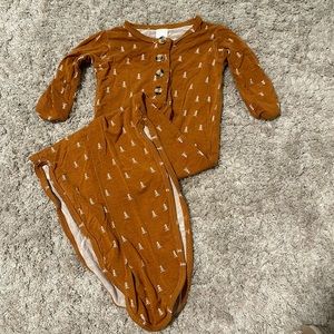 Lou Lou and company archer newborn gown